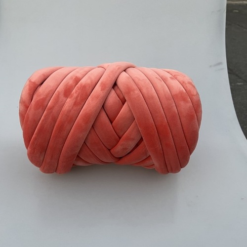 Hot Sale 3cm Wide  Chunky Yarn Braid Hand knitting Blanket Carpet Short Velvet Cotton Tube Filled Yarn
