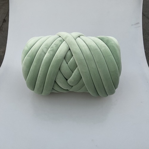 Hot Sale 3cm Wide  Chunky Yarn Braid Hand knitting Blanket Carpet Short Velvet Cotton Tube Filled Yarn