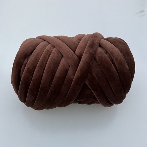 Hot Sale 3cm Wide  Chunky Yarn Braid Hand knitting Blanket Carpet Short Velvet Cotton Tube Filled Yarn