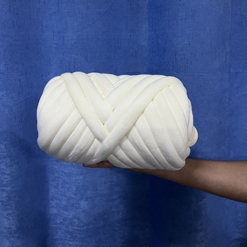 Hot Sale 3cm Wide  Chunky Yarn Braid Hand knitting Blanket Carpet Short Velvet Cotton Tube Filled Yarn