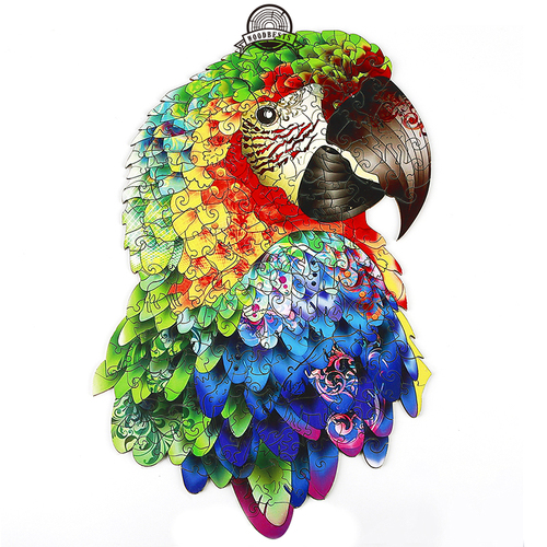 WOODBESTS A5 wooden laser cut owl wood puzzle toys crafts for child kids educational