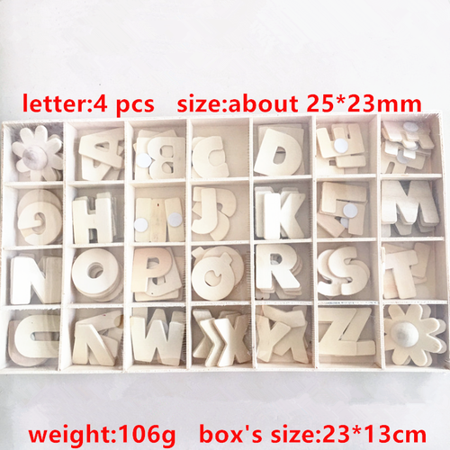  Price Educational Kid Toy Wooden Numbers and Letters A-Z Craft