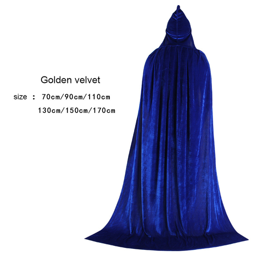   ized Hooded Cloak Long Velvet Vampire halloween costume