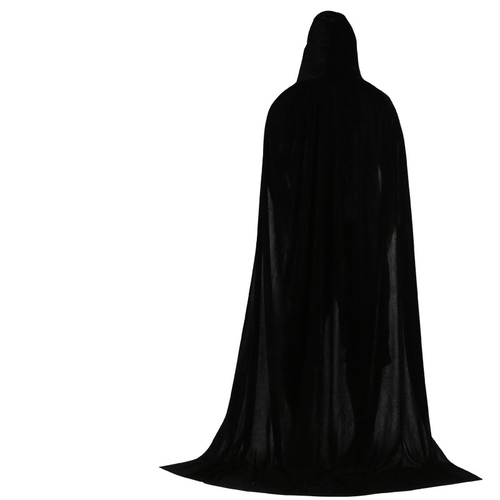   ized Hooded Cloak Long Velvet Vampire halloween costume