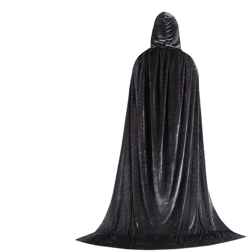   ized Hooded Cloak Long Velvet Vampire halloween costume