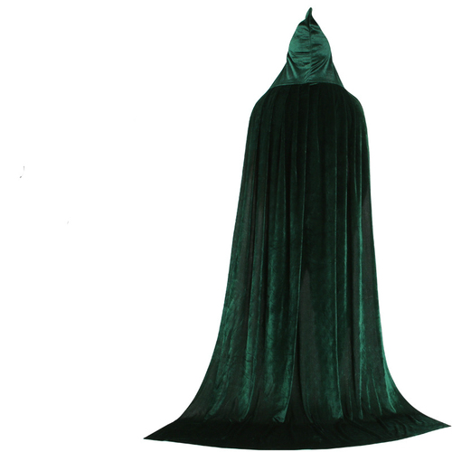   ized Hooded Cloak Long Velvet Vampire halloween costume