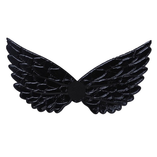 2020 Kids Halloween Cosplay Black Ox Horn Hair Hoop Headdress Headband Hairband & Wings Cosplay Party Performance Costum