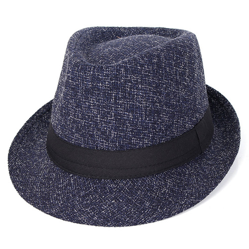 Trilby Fedoras Panama Jazz Hat Short Brim Bowler Hat for Men/Women