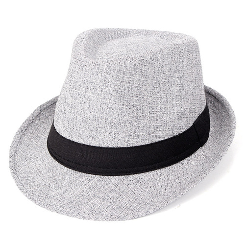 Trilby Fedoras Panama Jazz Hat Short Brim Bowler Hat for Men/Women