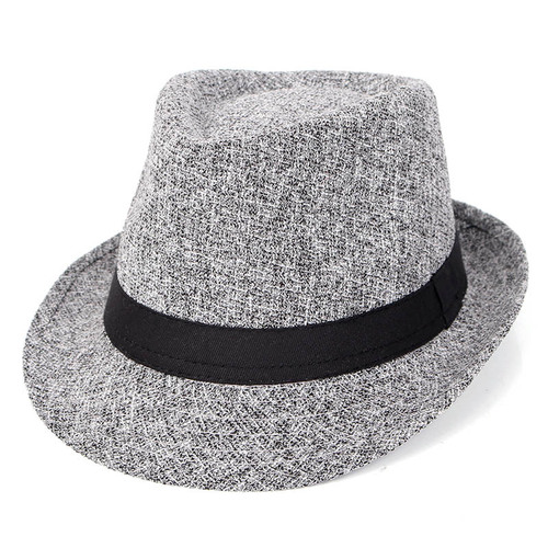 Trilby Fedoras Panama Jazz Hat Short Brim Bowler Hat for Men/Women