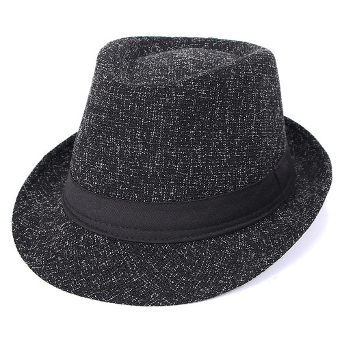 Trilby Fedoras Panama Jazz Hat Short Brim Bowler Hat for Men/Women
