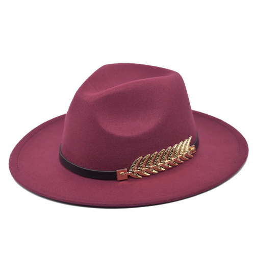 Men Colourful  Winter Hats Wool Fedora Panama For Women