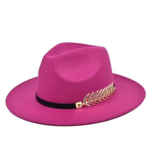 Men Colourful  Winter Hats Wool Fedora Panama For Women