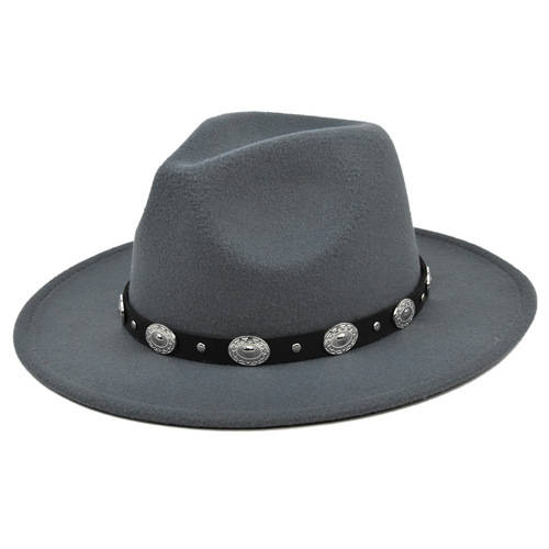 Fedora Hat Men Women Wool Winter Felt Hats Men's Wide Brim Jazz Church Hats