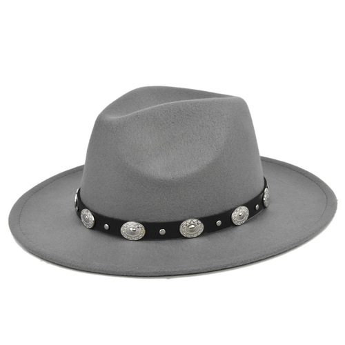 Fedora Hat Men Women Wool Winter Felt Hats Men's Wide Brim Jazz Church Hats