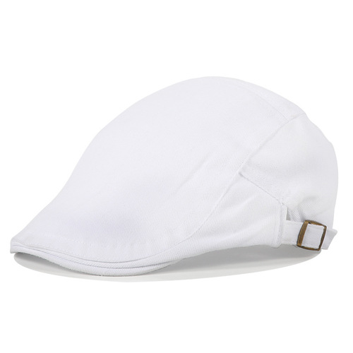 Casual Spring Winter Casual Warm Retro Cotton Newsboy Adjustable Beret Hats For Women Girls Solid Color