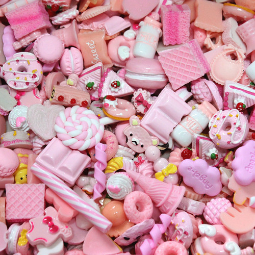 Mini Resin Chocolate Soft Packaging Fruit Resin Crafts With Accessories