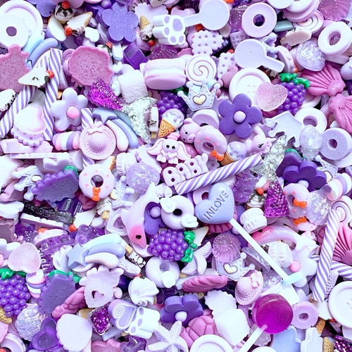 Mini Resin Chocolate Soft Packaging Fruit Resin Crafts With Accessories