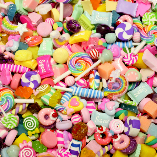 Mini Resin Chocolate Soft Packaging Fruit Resin Crafts With Accessories