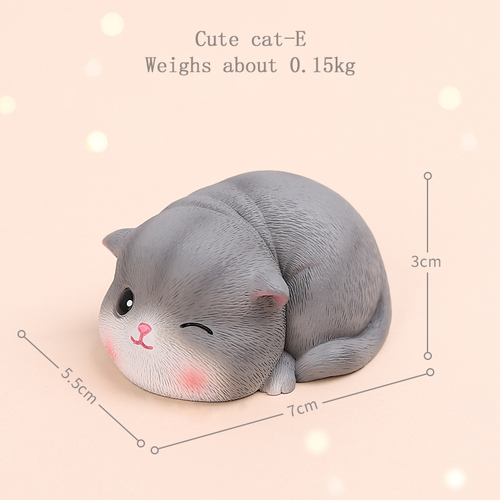 Resin Animal Cute Cat Ornaments Home Desktop Decoration Crafts Ornaments Gifts
