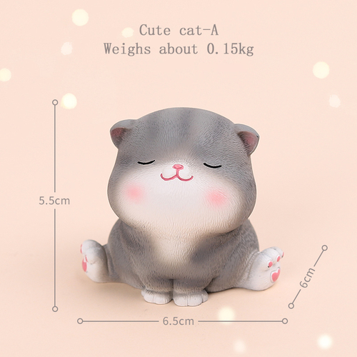 Resin Animal Cute Cat Ornaments Home Desktop Decoration Crafts Ornaments Gifts