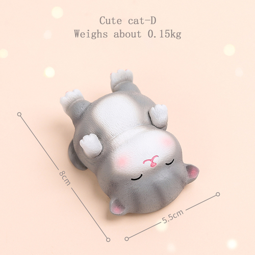 Resin Animal Cute Cat Ornaments Home Desktop Decoration Crafts Ornaments Gifts