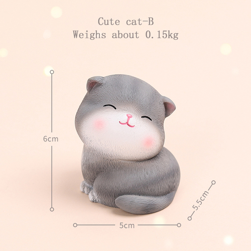 Resin Animal Cute Cat Ornaments Home Desktop Decoration Crafts Ornaments Gifts