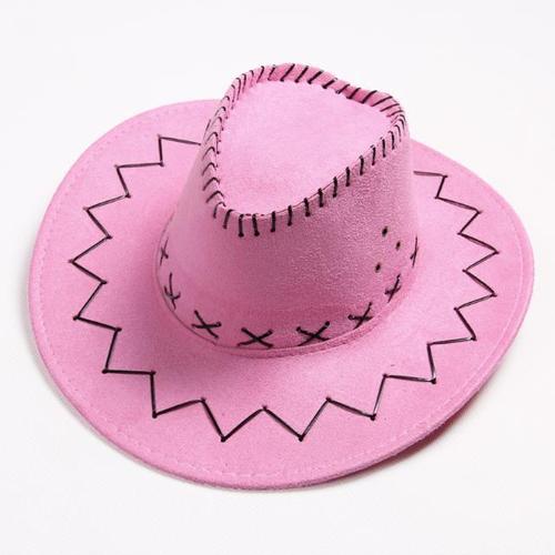 Western Hat Men Wide Brim Faux Leather Fedora Hat Jazz Women Adult Party Cowboy Felt Hats