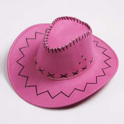 Western Hat Men Wide Brim Faux Leather Fedora Hat Jazz Women Adult Party Cowboy Felt Hats