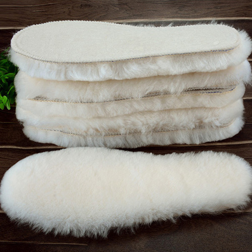 Natural Sheepskin Insoles Snow Boots Shoe Pad Real Fur Wool Adult Children Winter Shoes Warm