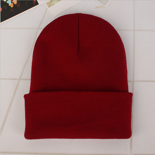 Lady Female Solid Color Beanie Caps Warmer Winter Hats for Unisex New Beanies Knitted Hat