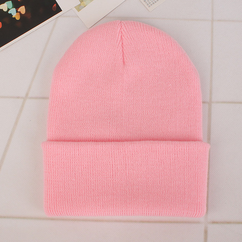 Lady Female Solid Color Beanie Caps Warmer Winter Hats for Unisex New Beanies Knitted Hat