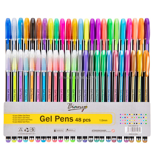 Classical  48 Colors Gel Pens With  Packaging
