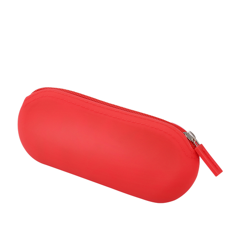 New Cute Cartoon Kawaii  Portable Silicon Pen Pencil Bag Makeup Cosmetic Pocket School Stationary Case