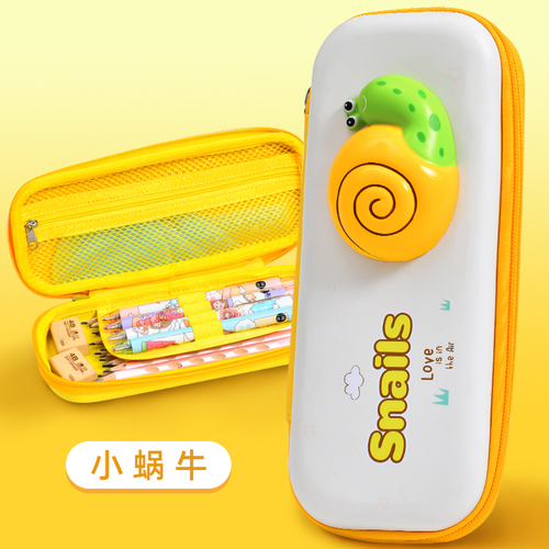 KAMIDA 3D Rabbit Pencase Stationery Kid  Penbag Girl Pencil Case with Cartoon decompression fidget toy