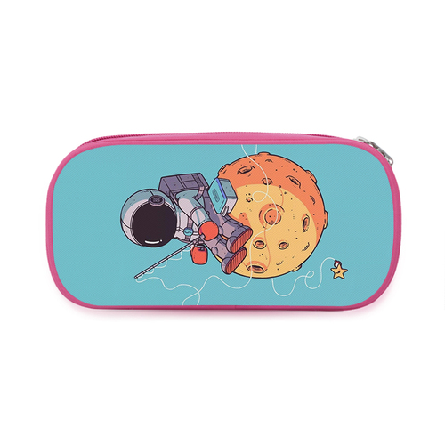 Simple Fashion Stationery Bright Color Pencil Case Pen Holder Makeup Box Zipper Pencil Box Luxury Chalk Bag Digital Prin