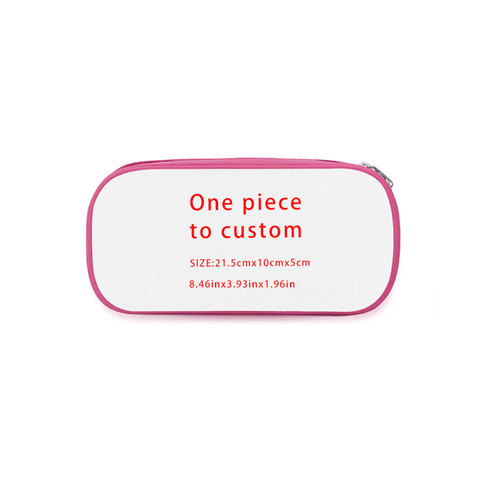 Simple Fashion Stationery Bright Color Pencil Case Pen Holder Makeup Box Zipper Pencil Box Luxury Chalk Bag Digital Prin