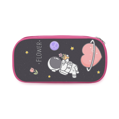 Simple Fashion Stationery Bright Color Pencil Case Pen Holder Makeup Box Zipper Pencil Box Luxury Chalk Bag Digital Prin