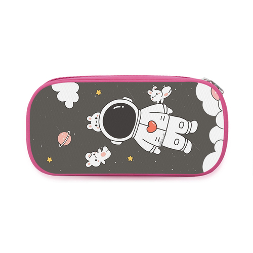 Simple Fashion Stationery Bright Color Pencil Case Pen Holder Makeup Box Zipper Pencil Box Luxury Chalk Bag Digital Prin