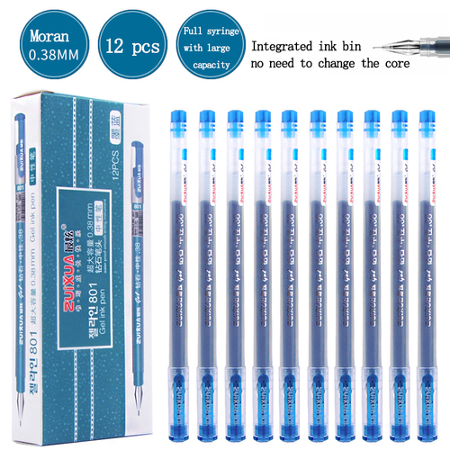 0.38 MM Signature Pen Bulk Black Blue Red  Multi Color Ink Gel Pen Set With  