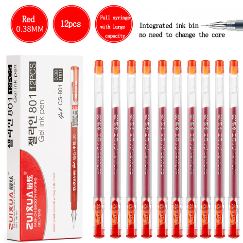 0.38 MM Signature Pen Bulk Black Blue Red  Multi Color Ink Gel Pen Set With  