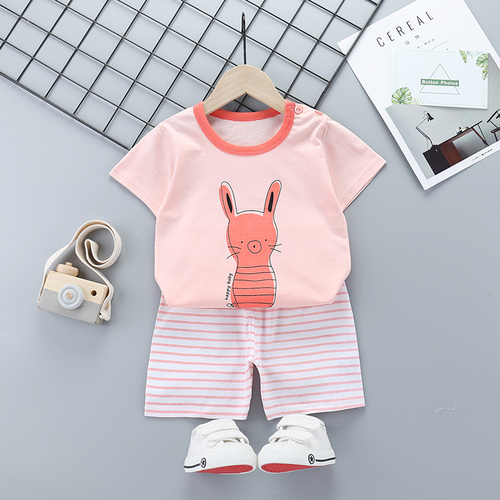 100% Cotton Breathable Kids Clothing Sets T-shirts Shorts 2pcs Baby Boys Clothing Sets