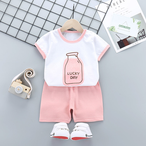 100% Cotton Breathable Kids Clothing Sets T-shirts Shorts 2pcs Baby Boys Clothing Sets