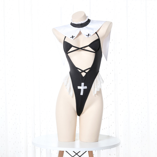 Sexy women cosplay nuns Uniform lingerie Halloween cosplay costume Underwear