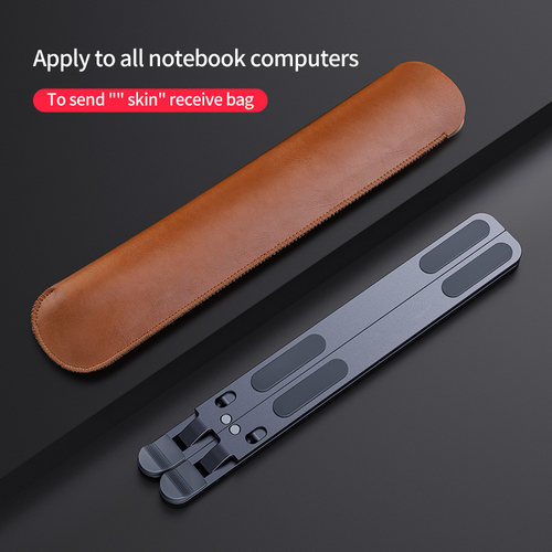 Foldable aluminum notebook tablet computer stand adjustable table laptop holder portable laptop stand easy to carry