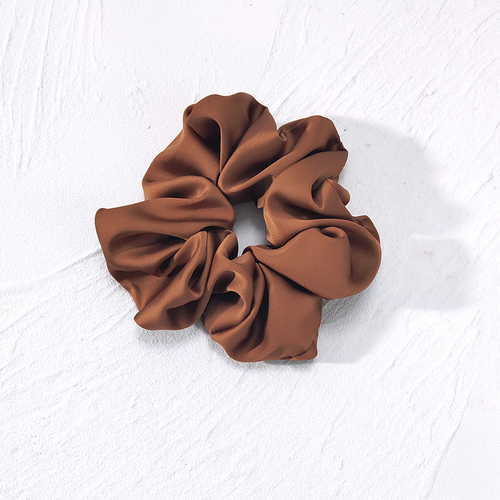 Top quality soft large size various colors satin elastic hair tie scrunchies hair accessories with  price