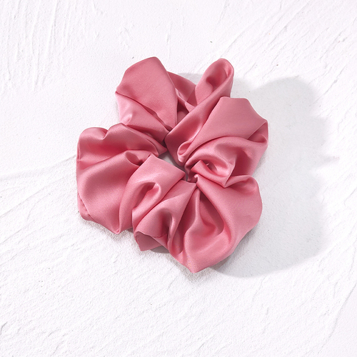 Top quality soft large size various colors satin elastic hair tie scrunchies hair accessories with  price