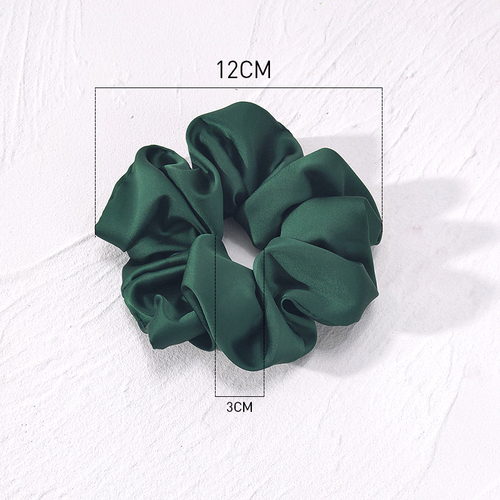 Top quality soft large size various colors satin elastic hair tie scrunchies hair accessories with  price