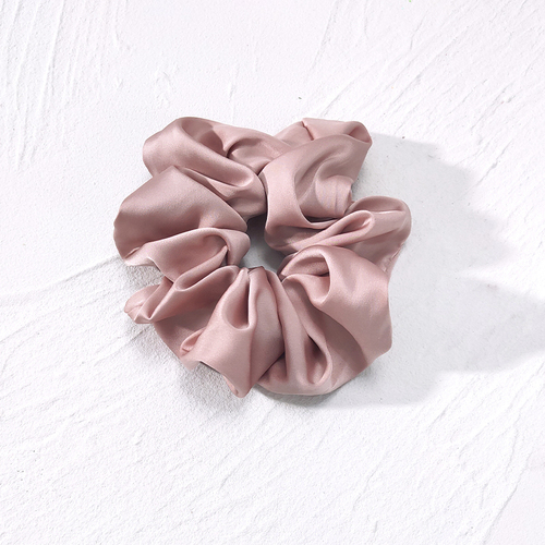 Top quality soft large size various colors satin elastic hair tie scrunchies hair accessories with  price