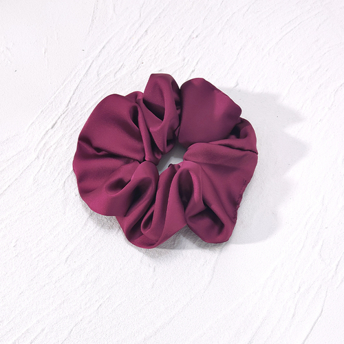 Top quality soft large size various colors satin elastic hair tie scrunchies hair accessories with  price